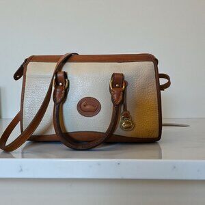 Vintage Dooney & Bourke All Weather Leather Satchel Crossbody USA Authenticated